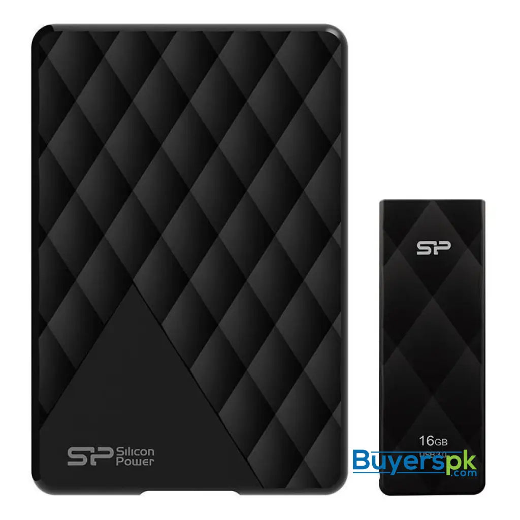 Silicon Power Diamond D06 2TB Portable Hard Drive & Blaze B20 32GB USB Drive - Hard Drive Silicon Power Diamond D06 2TB Portable Hard Drive & Blaze B20 32GB USB Drive - Hard Drive